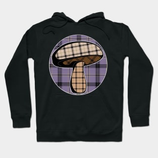 Plaid Mushroom Hunter Cottagecore aesthetic Hoodie